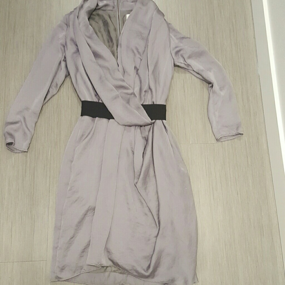 Gray Reiss drape neck dress